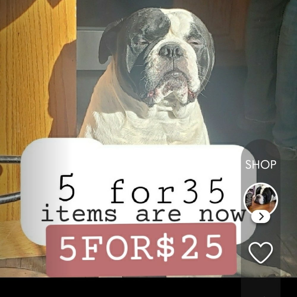 $25+9.99 SALE❗❗5 for 25